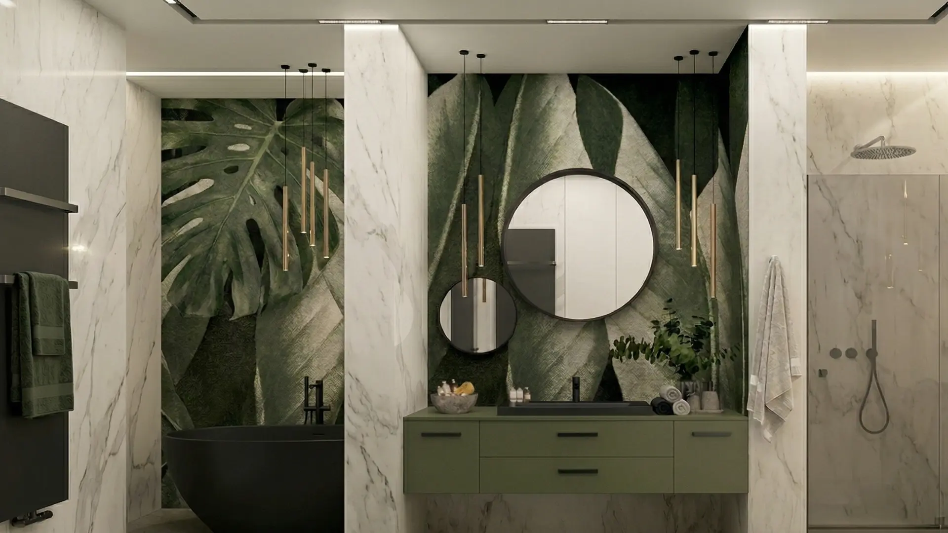 Tapeta w łazience - aranżacje, jaką wybrać i jak zabezpieczyć